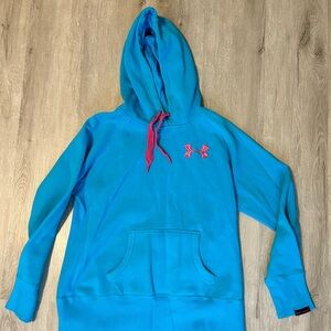Blue under armour hoodie Med